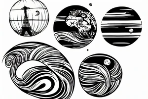 Galileo Galilei planet earth orbit contemplative tattoo idea