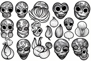 Onion tattoo idea