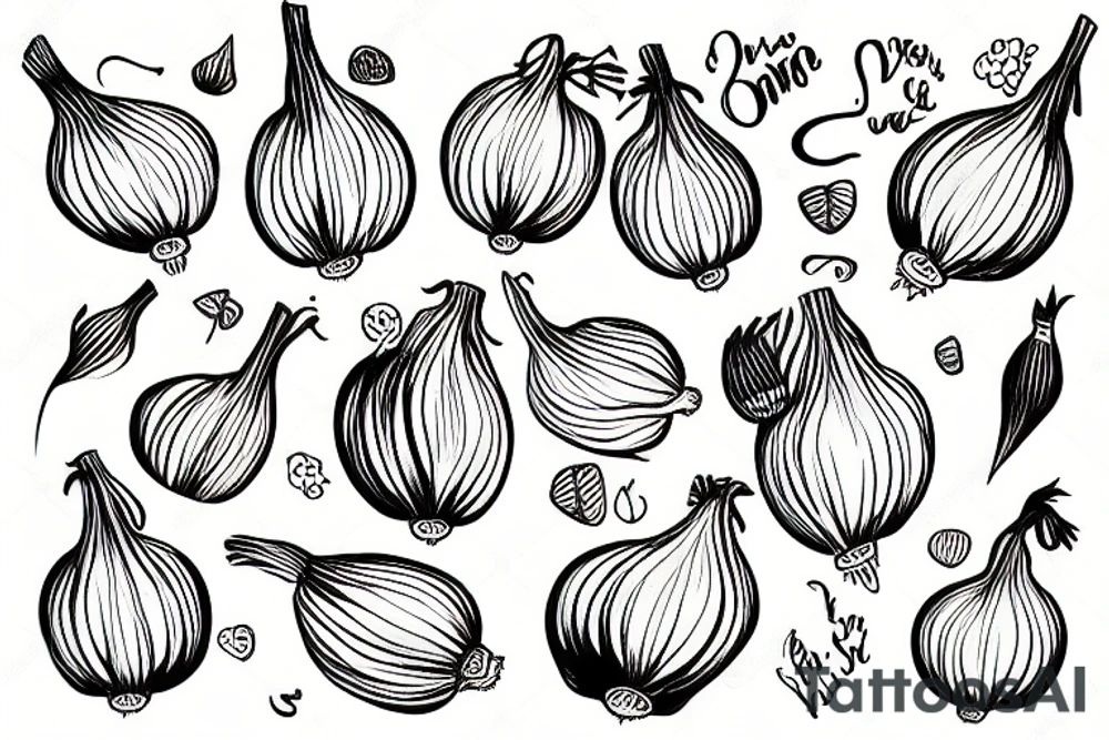 Onion tattoo idea