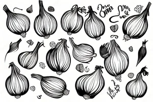Onion tattoo idea