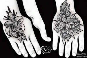Praying hands tattoo idea