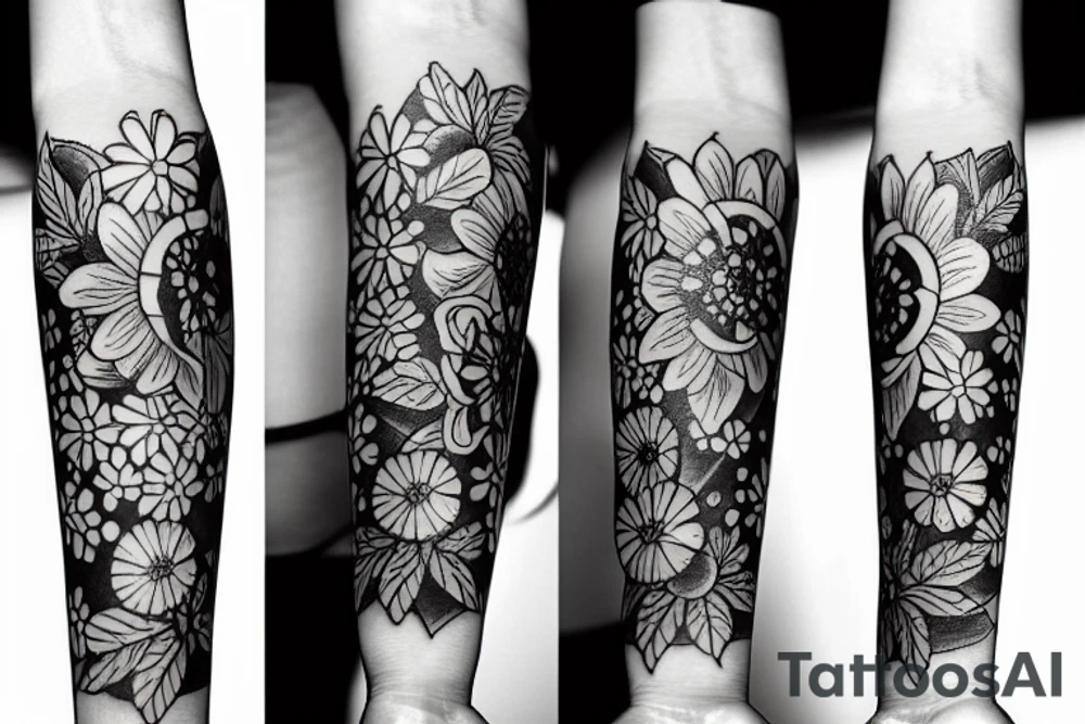 Flower tattoo idea