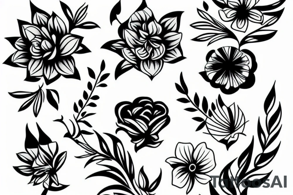 Flower tattoo idea