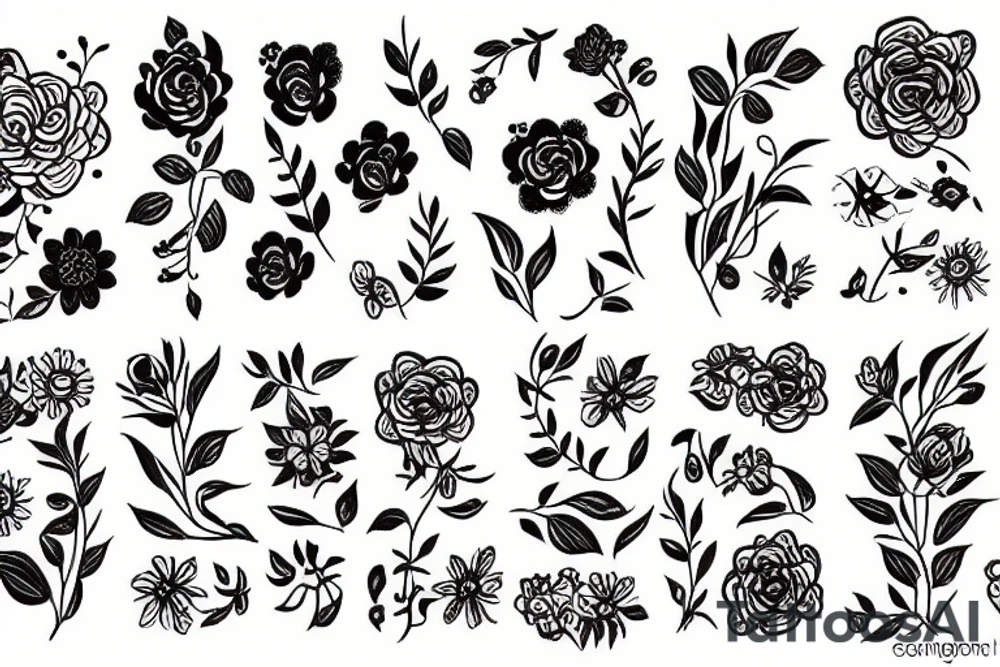 Flower tattoo idea