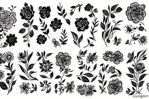 Flower tattoo idea