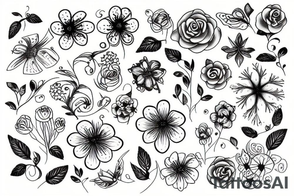 Flower tattoo idea
