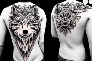 wolf tattoo idea