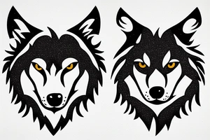 wolf with a pepper tattoo idea