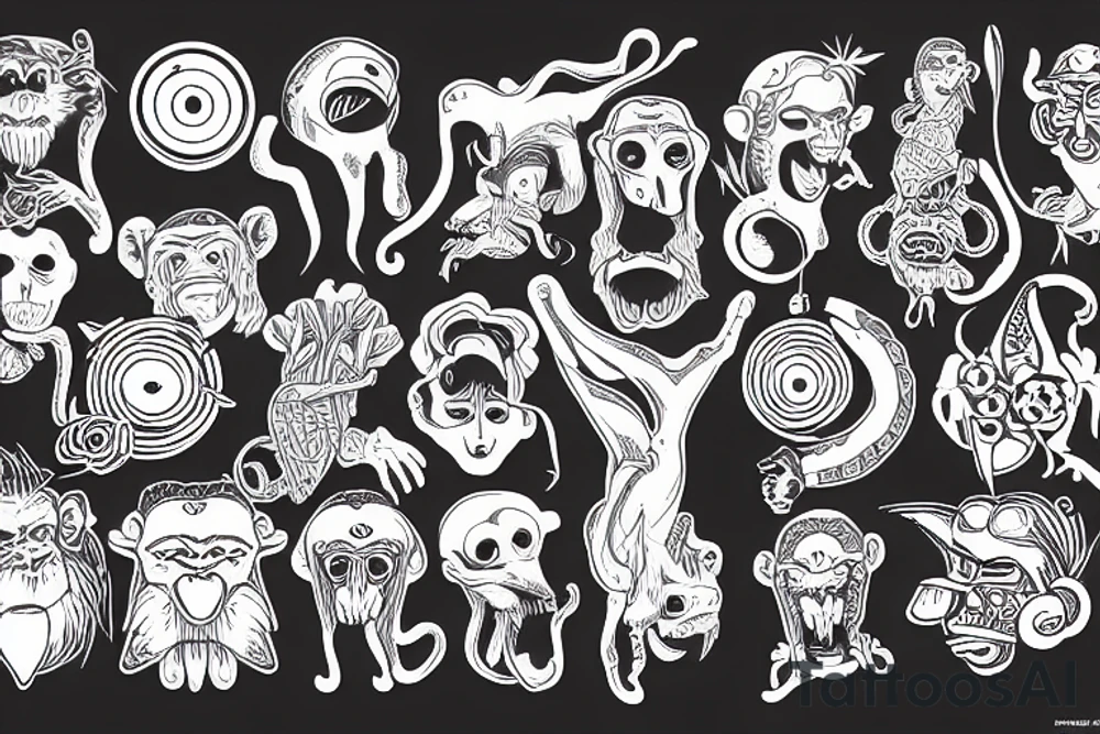 monkey tattoo idea