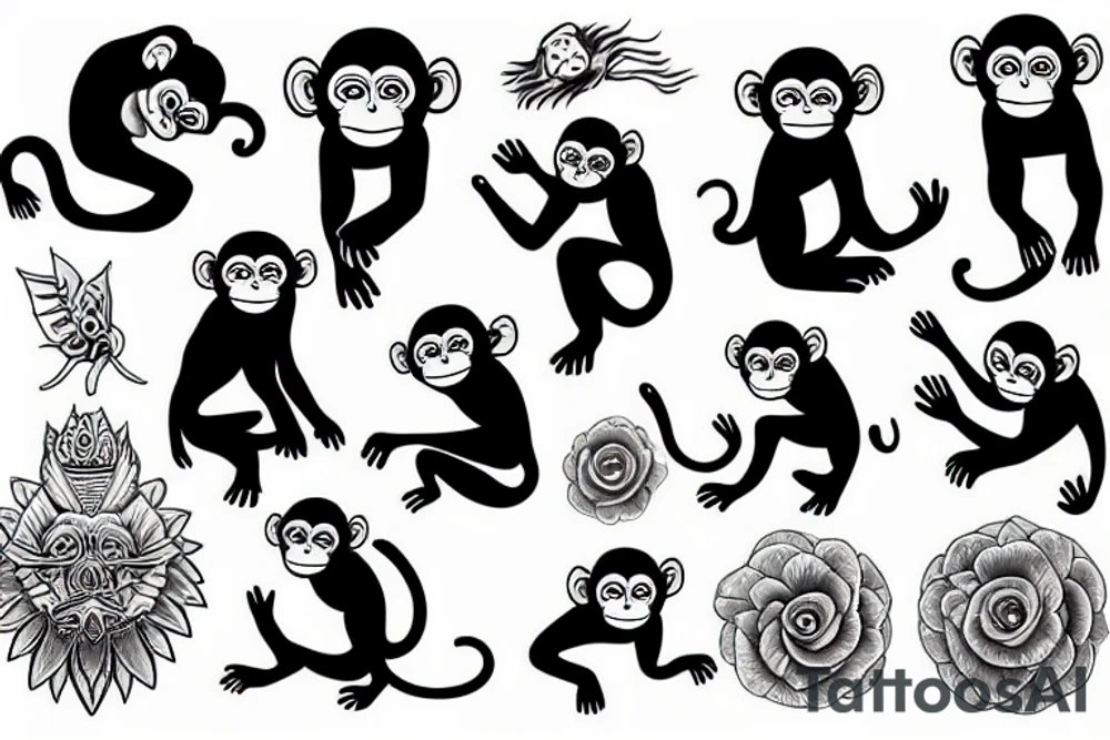 monkey tattoo idea