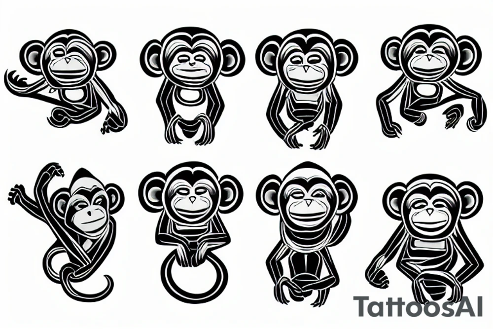 monkey tattoo idea