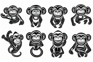 monkey tattoo idea
