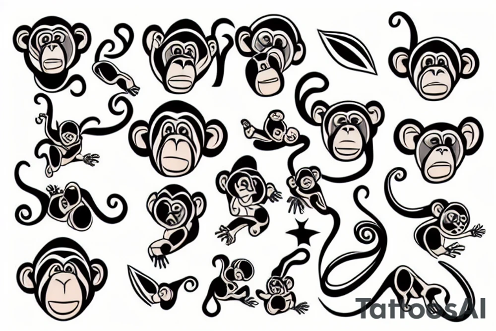 monkey tattoo idea