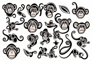 monkey tattoo idea