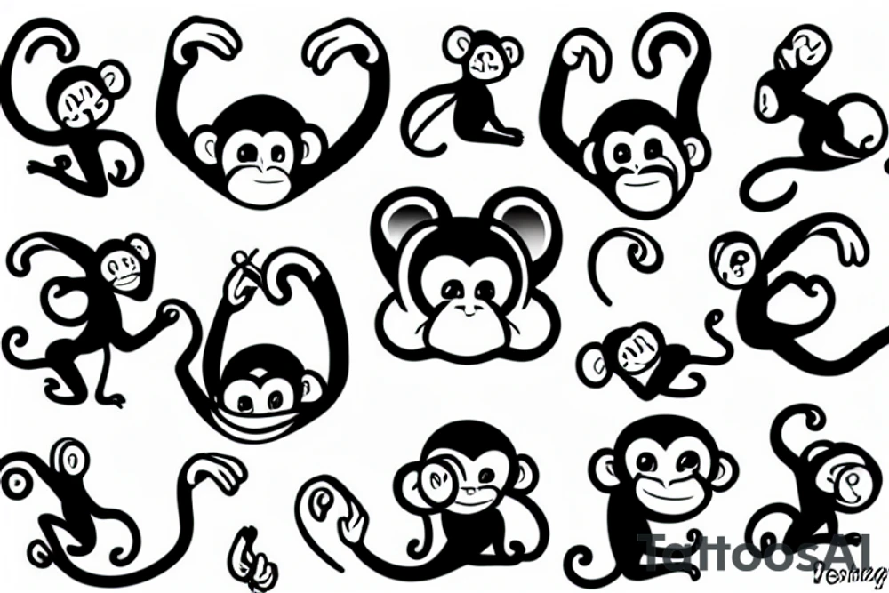 monkey tattoo idea