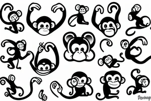 monkey tattoo idea