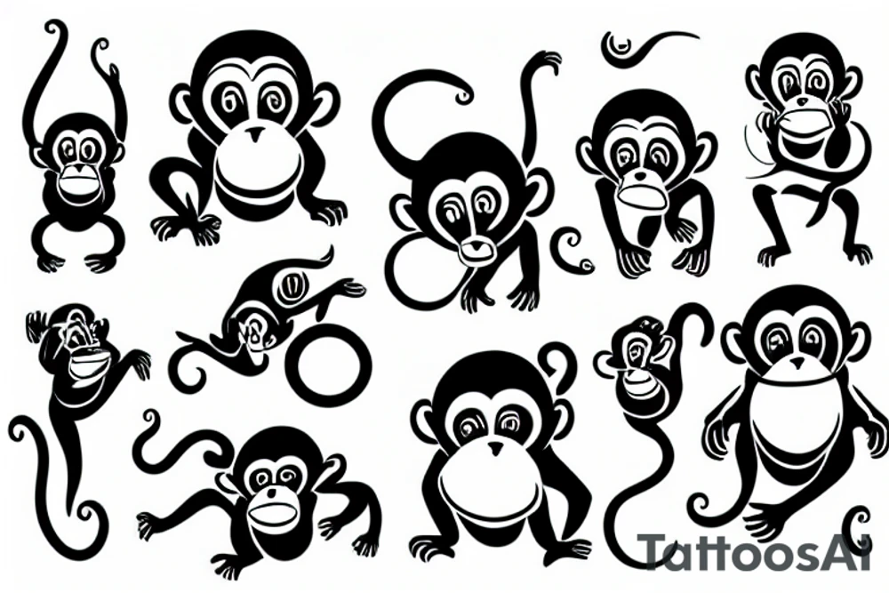 monkey tattoo idea