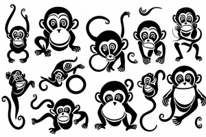 monkey tattoo idea