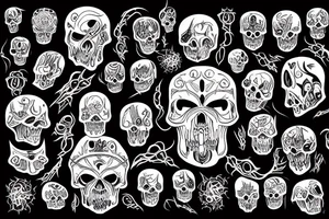 half angel half death tattoo idea