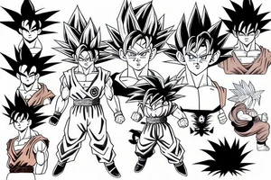 goku super sayian tattoo idea