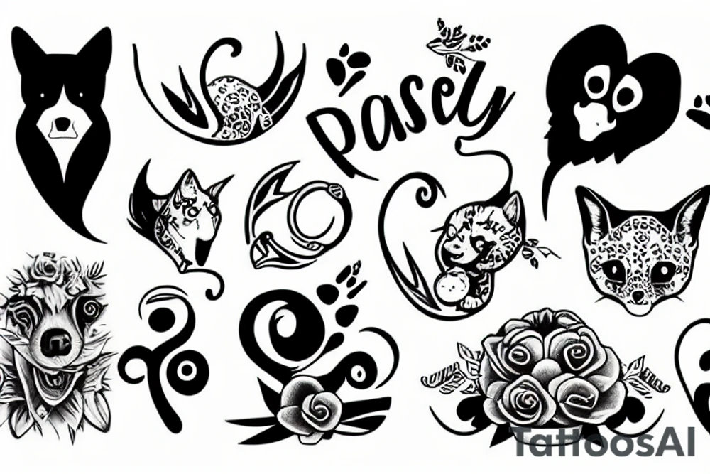 passed away pet tattoo idea
