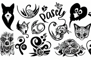 passed away pet tattoo idea