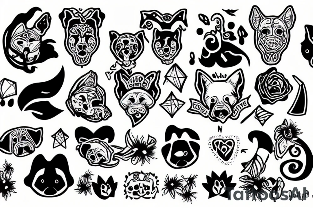 passed away pet tattoo idea