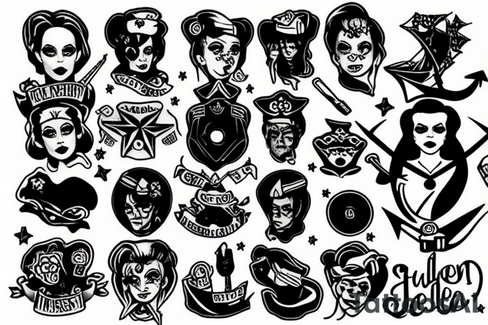 Sailor frankenstein tattoo idea