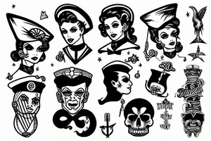Sailor frankenstein tattoo idea