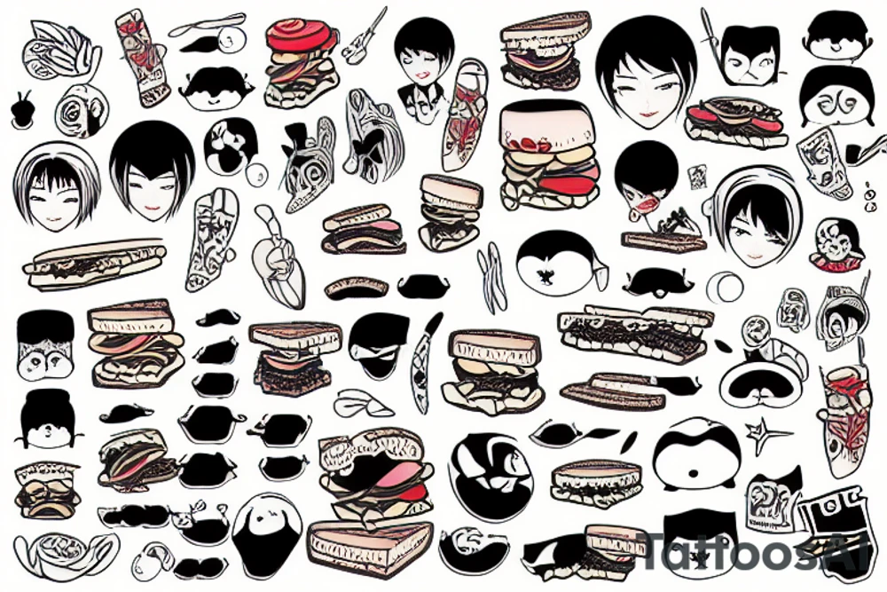 Sandwich tattoo idea