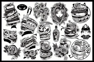 Sandwich tattoo idea