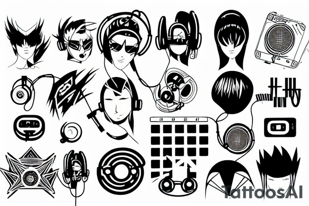 electronic music producer tattoo idea