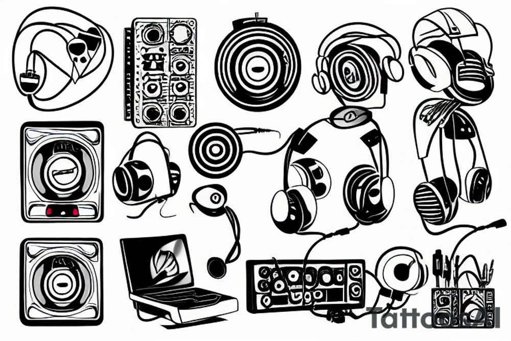 electronic music producer tattoo idea