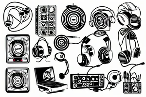 electronic music producer tattoo idea