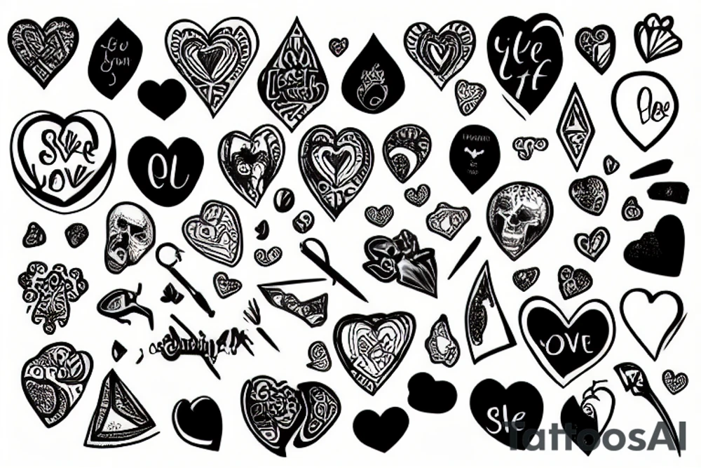 self love dark tattoo idea