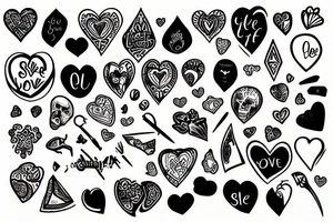 self love dark tattoo idea
