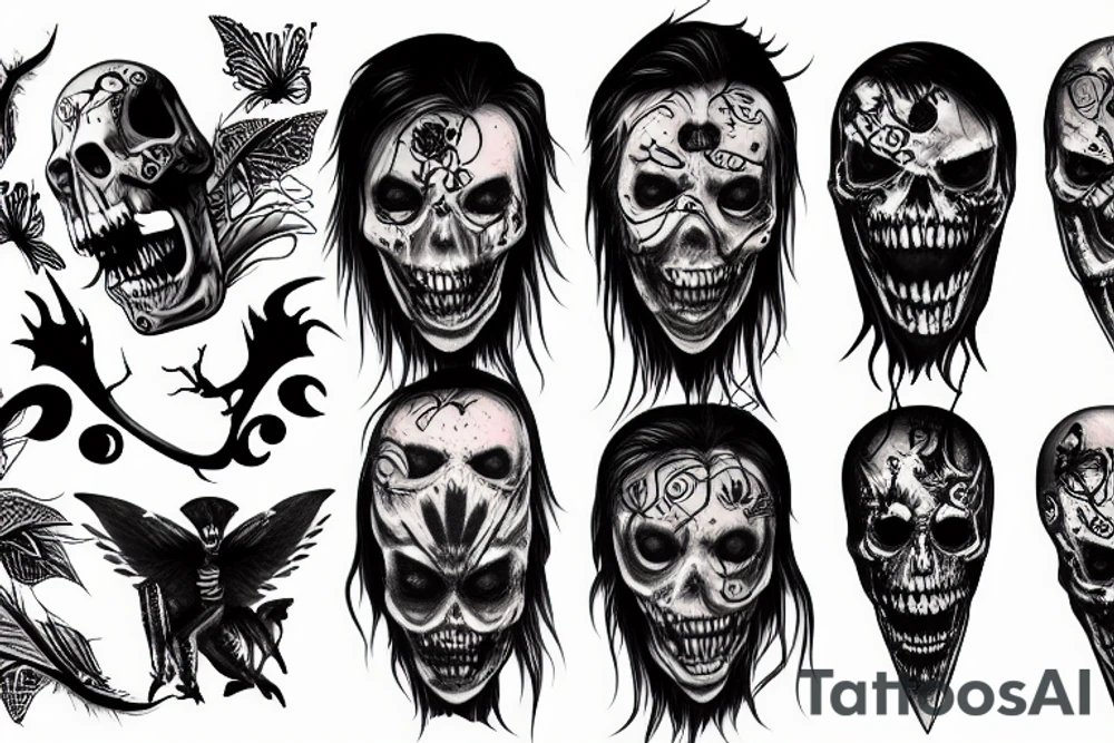 body touch love scary tattoo idea