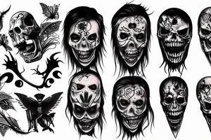 body touch love scary tattoo idea