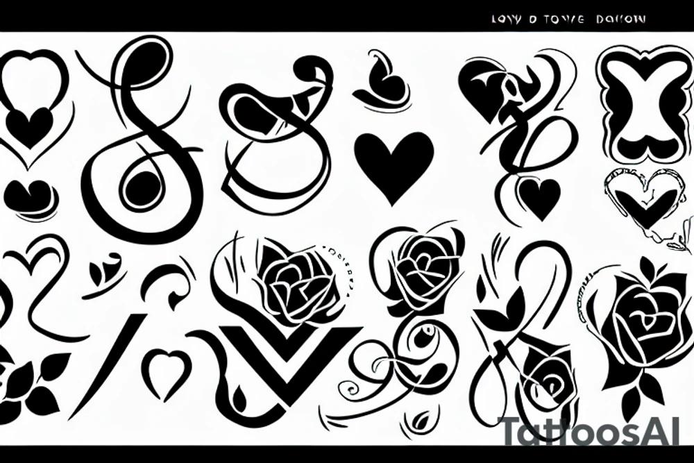 body touch love tattoo idea