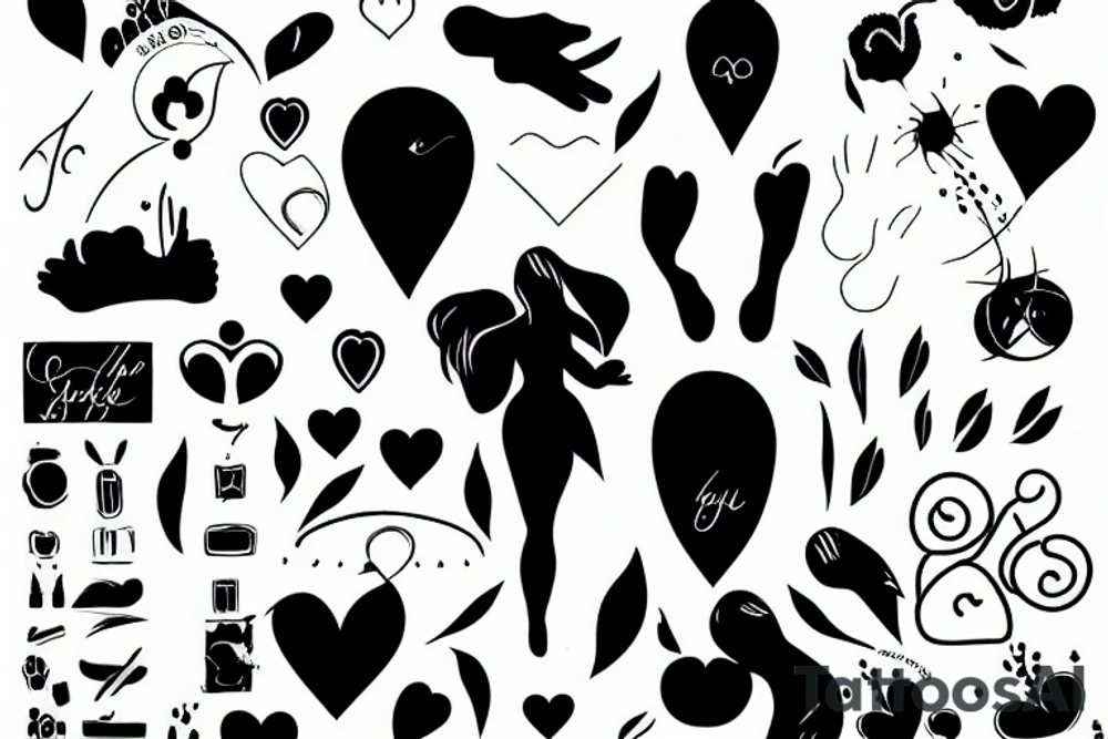 body touch love tattoo idea