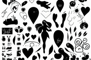 body touch love tattoo idea