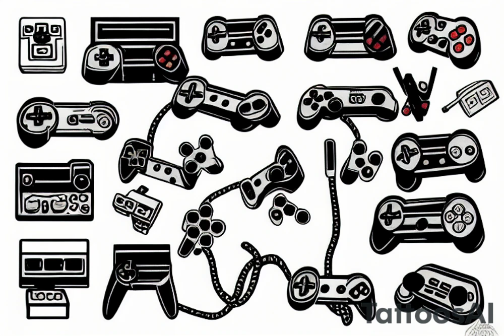 Retro videogame tattoo idea