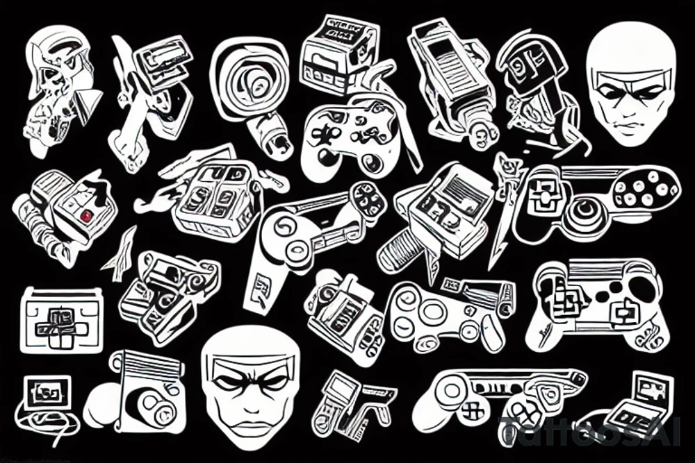 Retro videogame tattoo idea