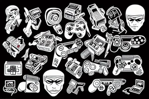 Retro videogame tattoo idea