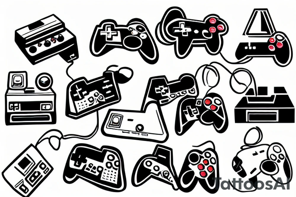 Retro videogame tattoo idea