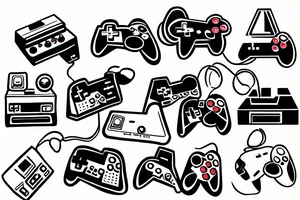 Retro videogame tattoo idea