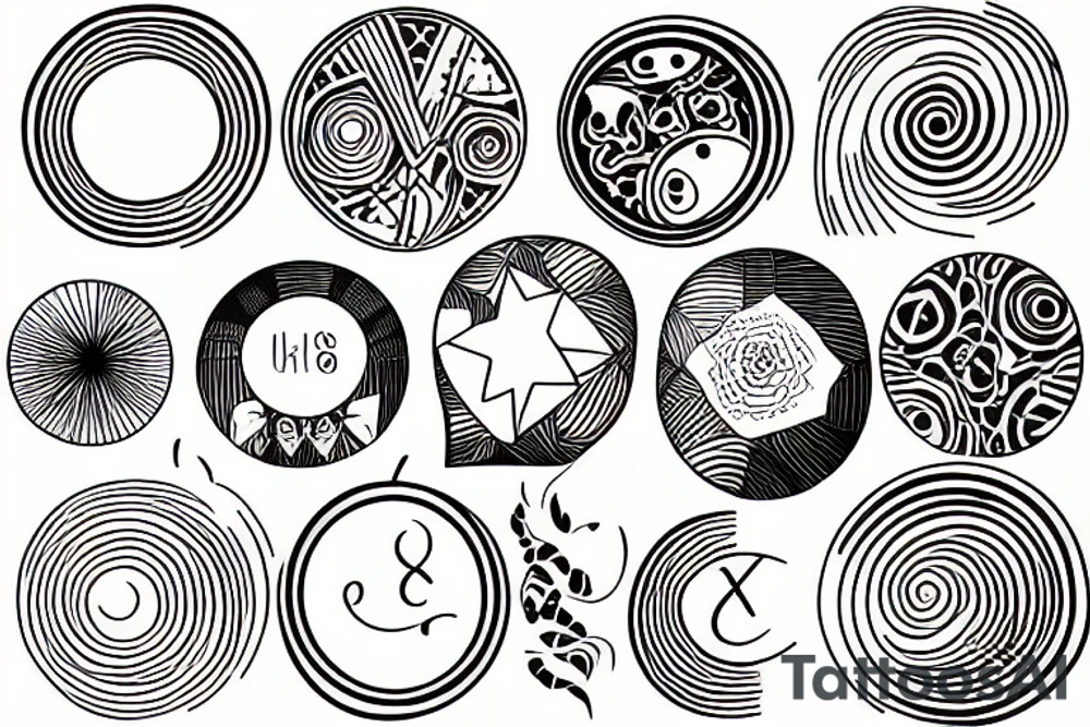 a circle tattoo idea