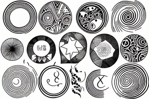 a circle tattoo idea