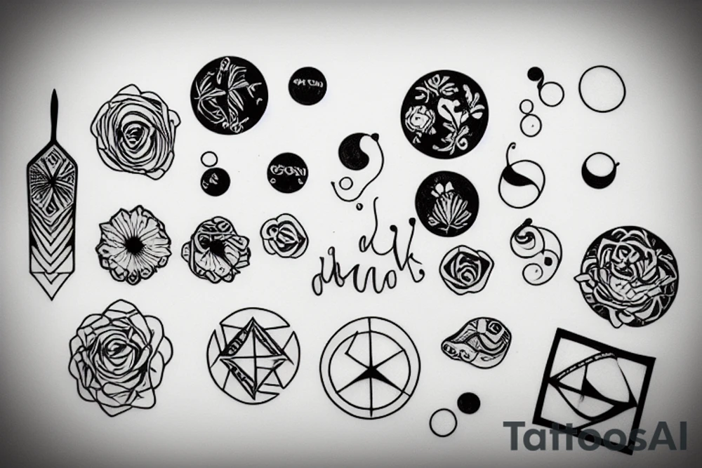 a circle tattoo idea