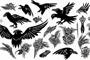 Ravens tattoo idea